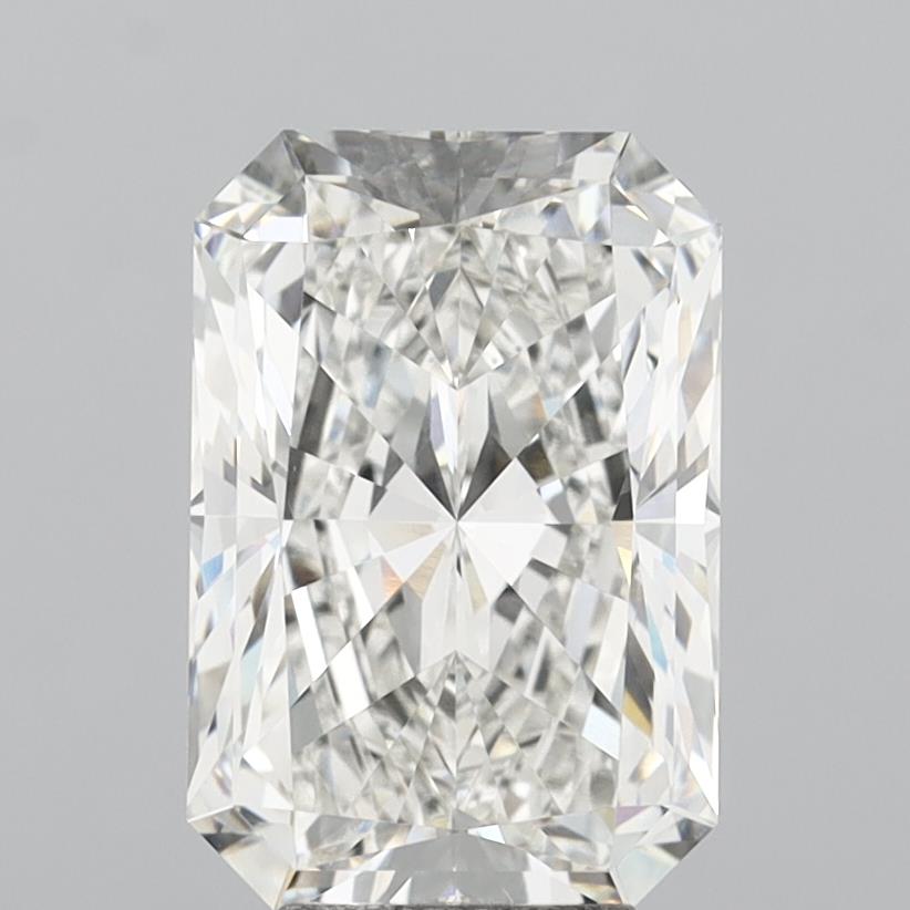 6.02 Carat Radiant Shaped, Ideal Cut, G Color, VVS2 Clarity, IGI Certified Lab Grown Diamond