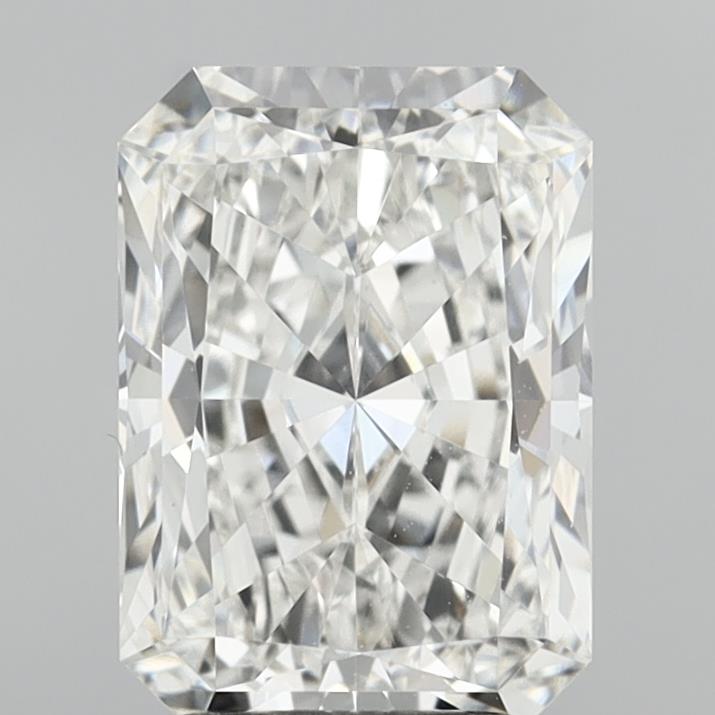 2.59 Carat Radiant Shaped, Ideal Cut, G Color, VVS2 Clarity, IGI Certified Lab Grown Diamond