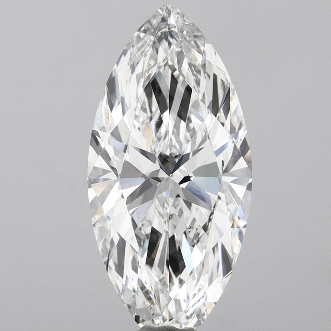 9.02 Carat Marquise Shaped, Ideal Cut, F Color, VVS2 Clarity, IGI Certified Lab Grown Diamond