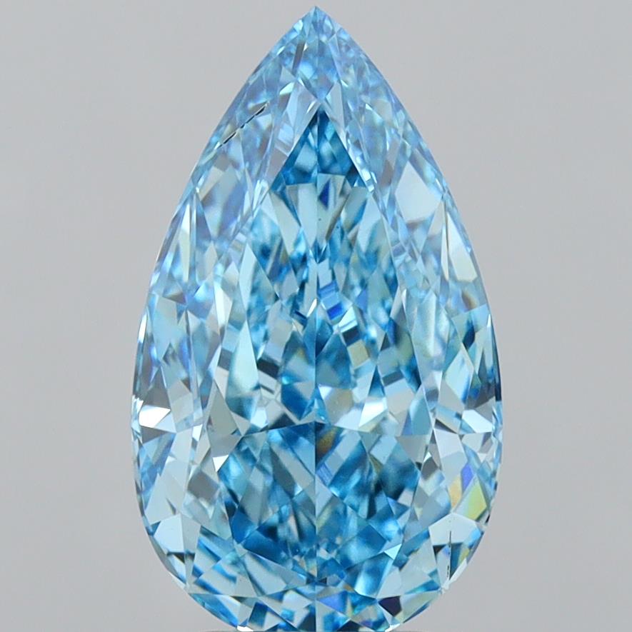 4.05 Carat Pear Shaped, Ideal Cut, VVS2 Clarity, IGI Certified Lab Grown Diamond