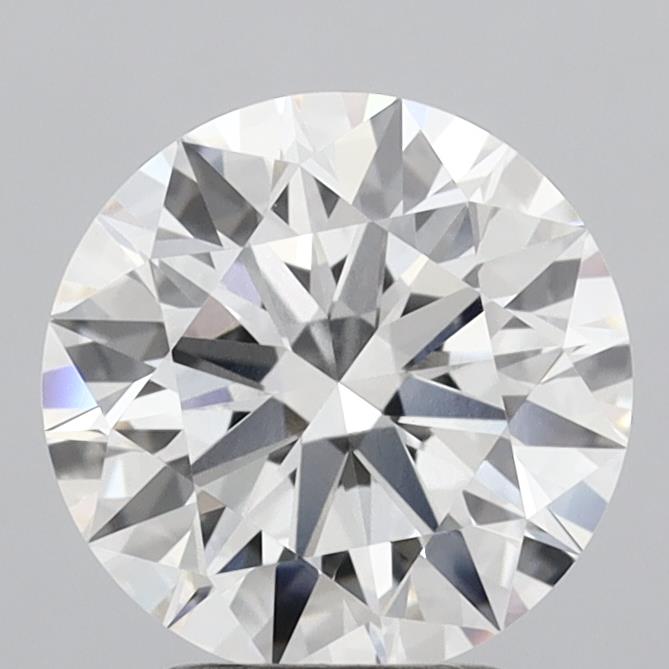 3.05 Carat Round Shaped, Ideal Cut, F Color, VVS2 Clarity, IGI Certified Lab Grown Diamond
