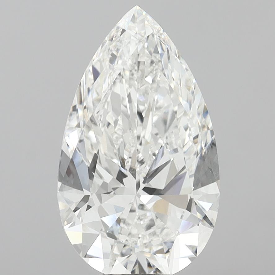 8.00 Carat Pear Shaped, Ideal Cut, F Color, VVS1 Clarity, IGI Certified Lab Grown Diamond