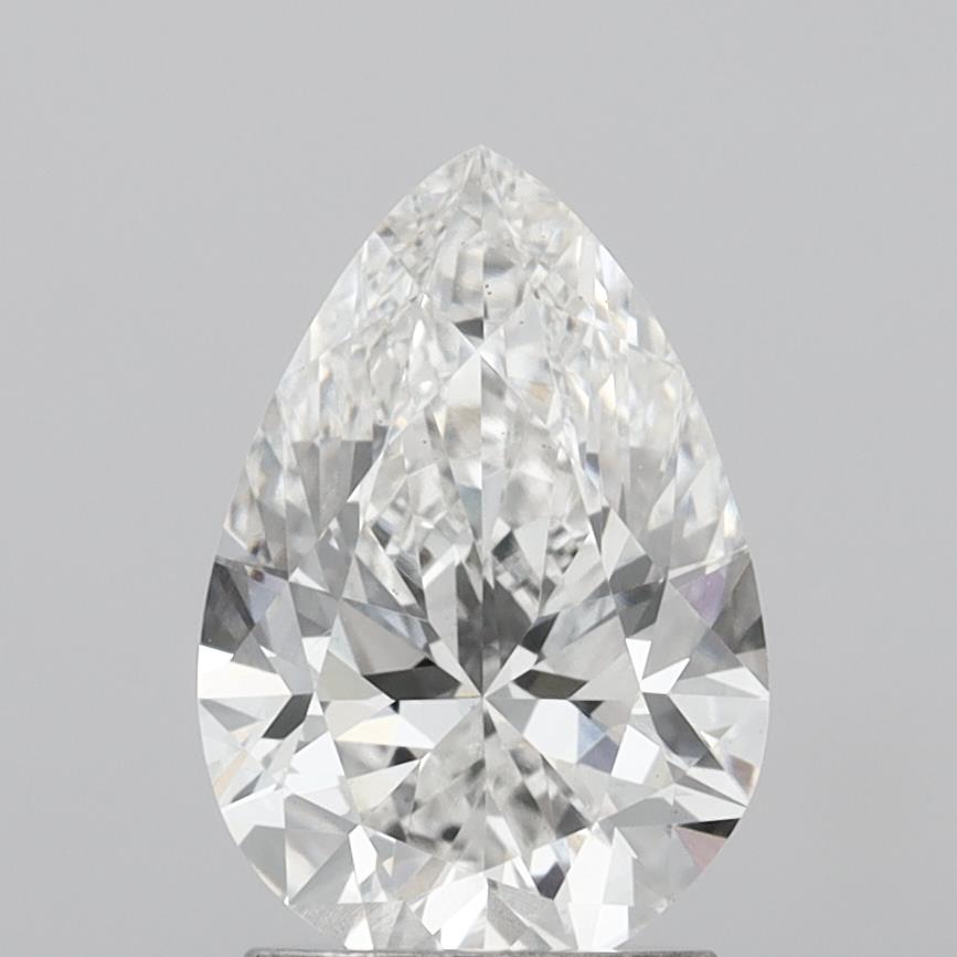 2.03 Carat Pear Shaped, Ideal Cut, E Color, VS2 Clarity, IGI Certified Lab Grown Diamond