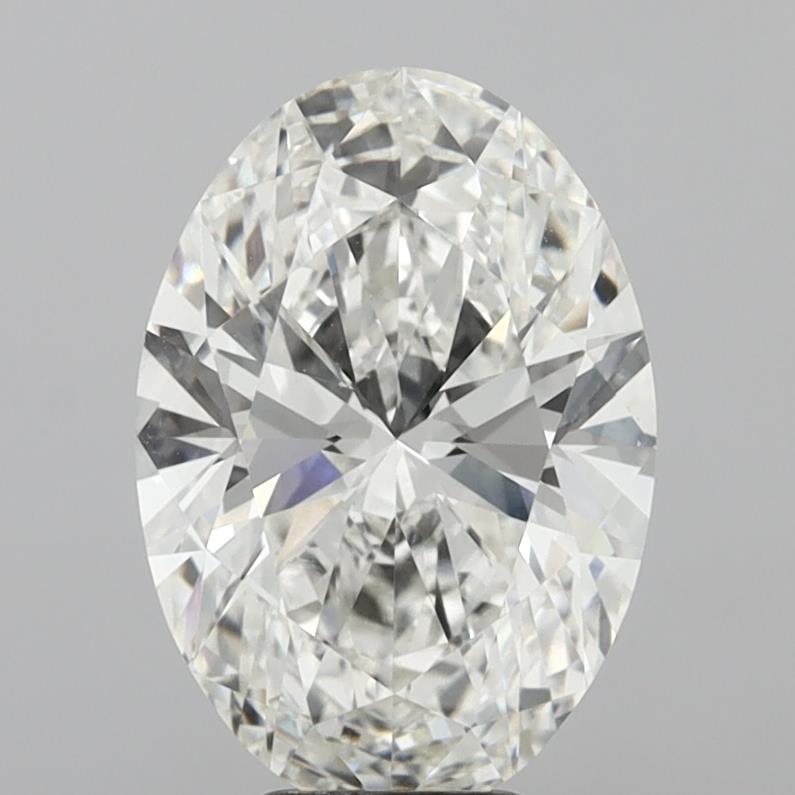 6.05 Carat Oval Shaped, Ideal Cut, G Color, VVS2 Clarity, IGI Certified Lab Grown Diamond