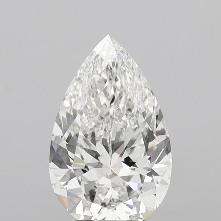 3.10 Carat Pear Shaped, Ideal Cut, F Color, VVS2 Clarity, IGI Certified Lab Grown Diamond