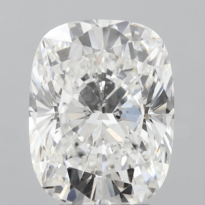 5.04 Carat Cushion Shaped, Ideal Cut, E Color, VVS2 Clarity, IGI Certified Lab Grown Diamond