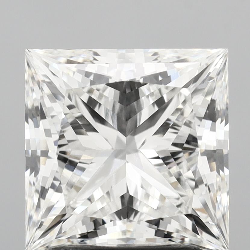 2.55 Carat Princess Shaped, Ideal Cut, F Color, VVS2 Clarity, IGI Certified Lab Grown Diamond