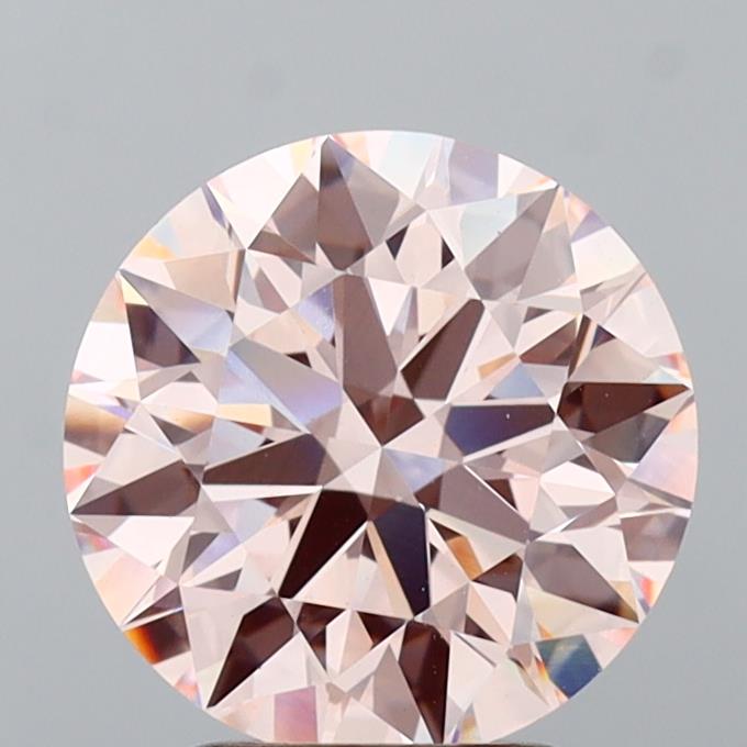 3.02 Carat Round Shaped, Ideal Cut, VVS2 Clarity, IGI Certified Lab Grown Diamond
