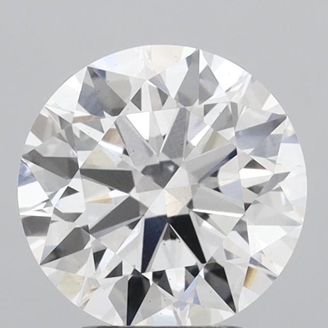 3.04 Carat Round Shaped, Ideal Cut, E Color, VS2 Clarity, IGI Certified Lab Grown Diamond