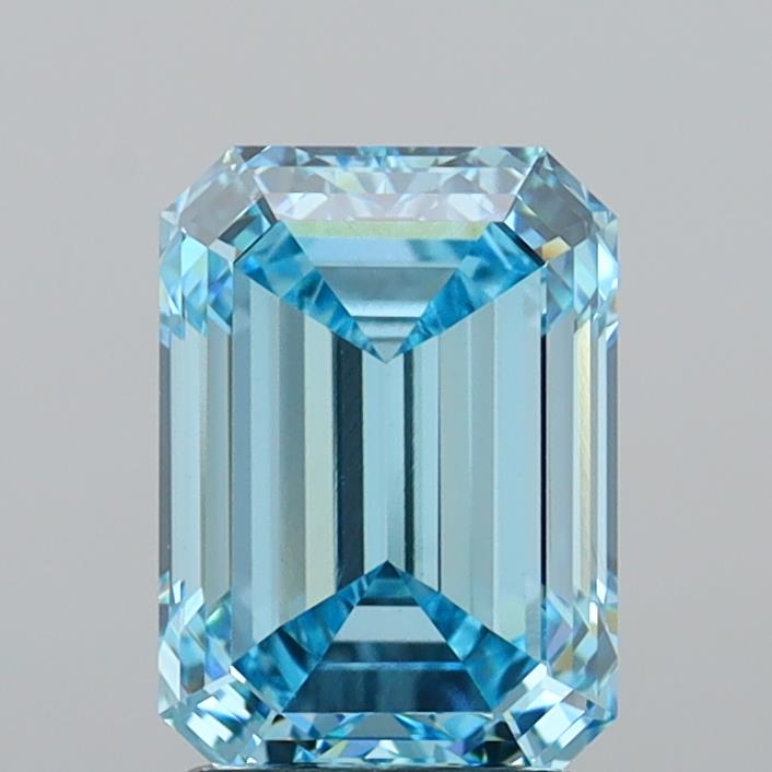 2.88 Carat Emerald Shaped, Ideal Cut, VS1 Clarity, IGI Certified Lab Grown Diamond
