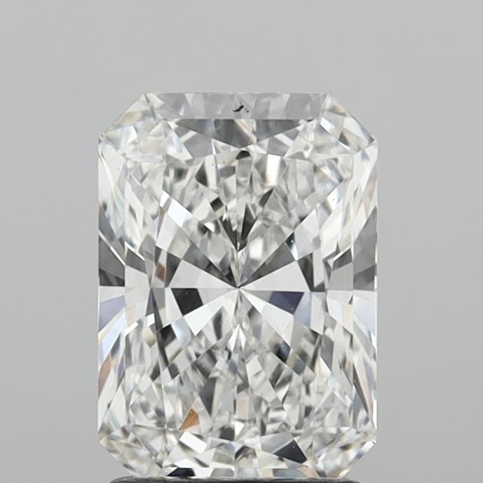 2.09 Carat Radiant Shaped, Ideal Cut, F Color, VS1 Clarity, IGI Certified Lab Grown Diamond