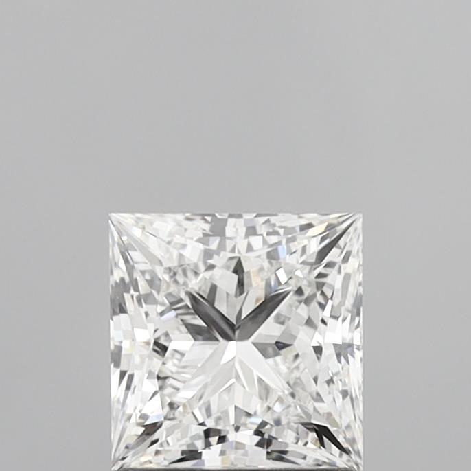 1.37 Carat Princess Shaped, Ideal Cut, E Color, VS1 Clarity, IGI Certified Lab Grown Diamond