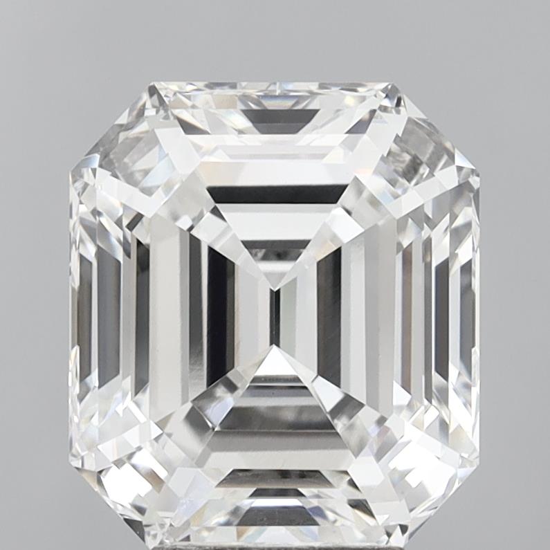 6.05 Carat Emerald Shaped, Ideal Cut, E Color, VVS2 Clarity, IGI Certified Lab Grown Diamond