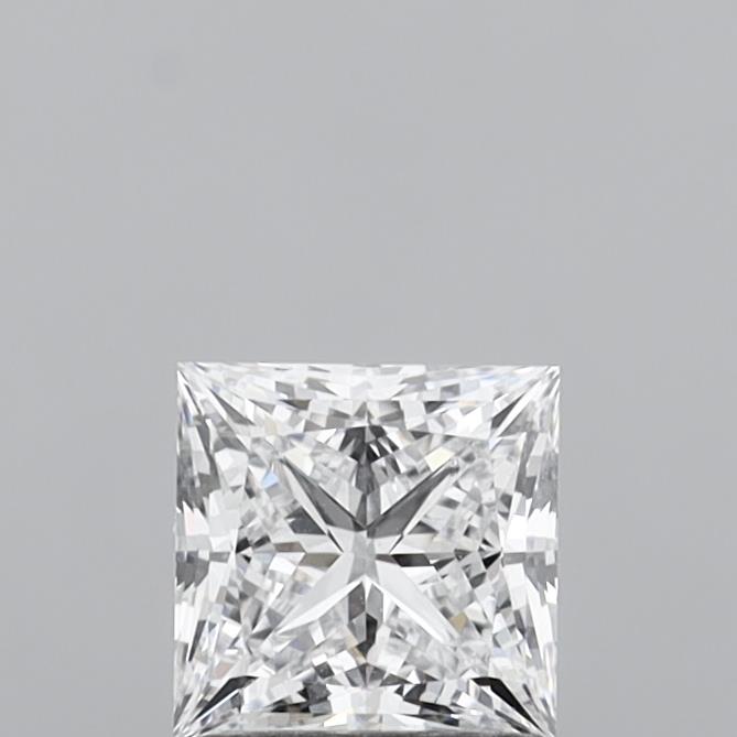 1.09 Carat Princess Shaped, Ideal Cut, D Color, VVS1 Clarity, IGI Certified Lab Grown Diamond