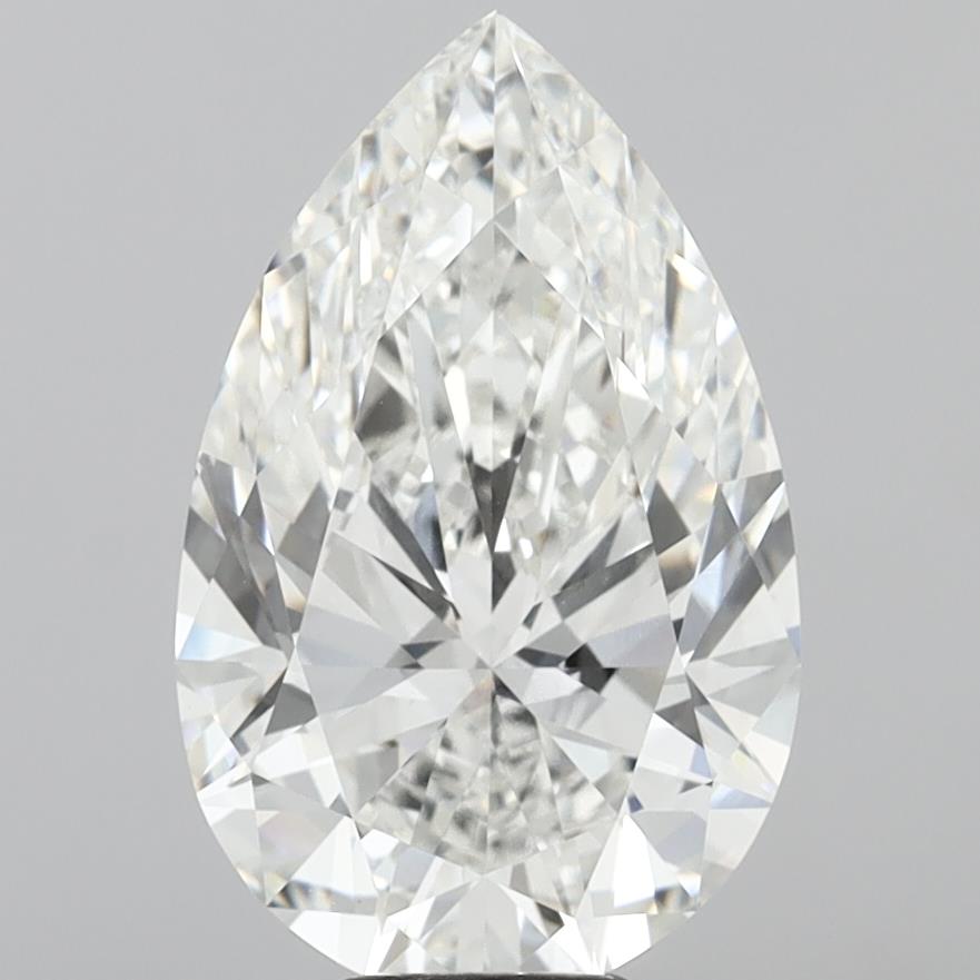 9.03 Carat Pear Shaped, Ideal Cut, F Color, VVS2 Clarity, IGI Certified Lab Grown Diamond