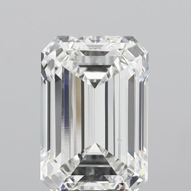 3.57 Carat Emerald Shaped, Ideal Cut, F Color, VS1 Clarity, IGI Certified Lab Grown Diamond