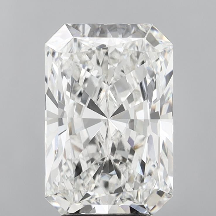5.08 Carat Radiant Shaped, Ideal Cut, F Color, VVS2 Clarity, IGI Certified Lab Grown Diamond