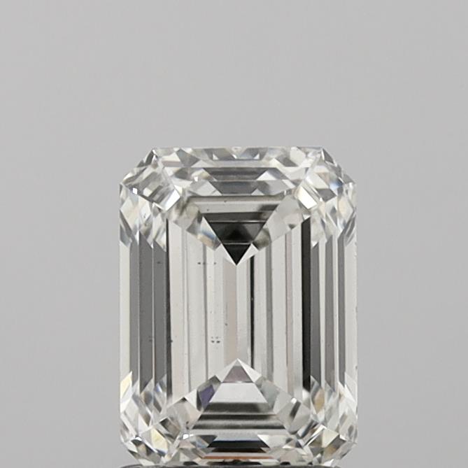 1.53 Carat Emerald Shaped, Ideal Cut, H Color, VS2 Clarity, IGI Certified Lab Grown Diamond