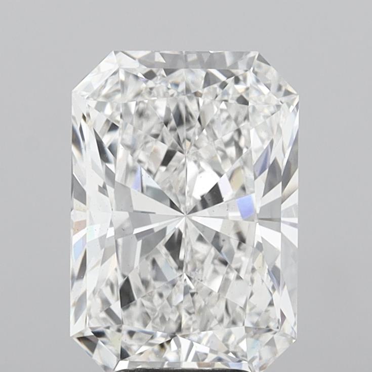 5.03 Carat Radiant Shaped, Ideal Cut, E Color, VS2 Clarity, IGI Certified Lab Grown Diamond