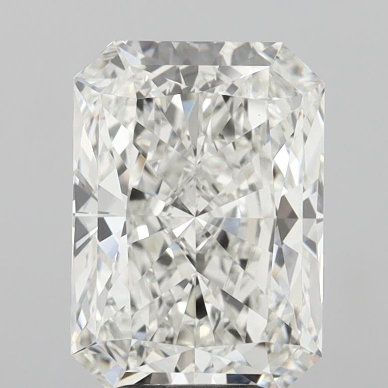 5.08 Carat Radiant Shaped, Ideal Cut, F Color, VVS2 Clarity, IGI Certified Lab Grown Diamond