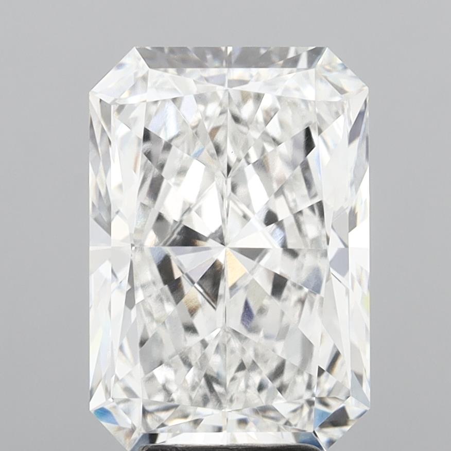 6.04 Carat Radiant Shaped, Excellent Cut, E Color, VVS2 Clarity, IGI Certified Lab Grown Diamond