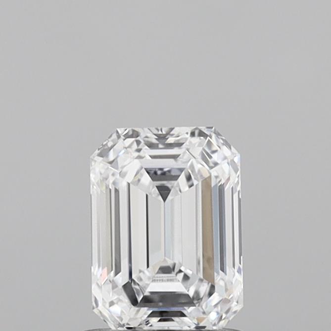 1.05 Carat Emerald Shaped, Ideal Cut, D Color, VVS1 Clarity, IGI Certified Lab Grown Diamond