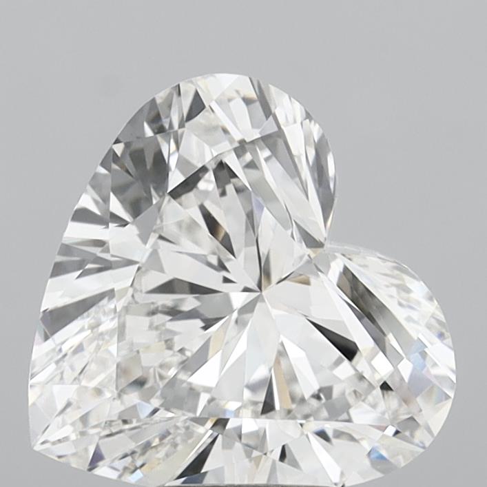 4.00 Carat Heart Shaped, Excellent Cut, F Color, VVS2 Clarity, IGI Certified Lab Grown Diamond