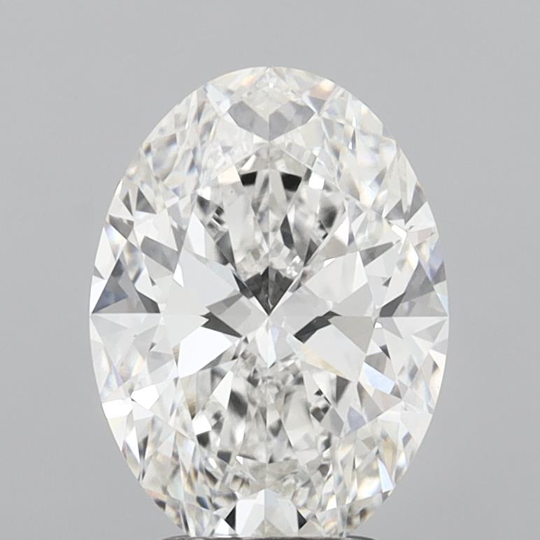 3.05 Carat Oval Shaped, Ideal Cut, F Color, VS1 Clarity, IGI Certified Lab Grown Diamond