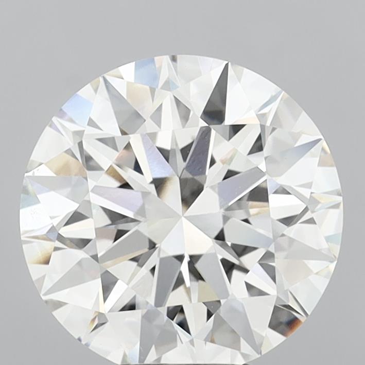 6.08 Carat Round Shaped, Ideal Cut, G Color, VVS2 Clarity, IGI Certified Lab Grown Diamond