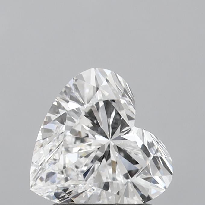1.41 Carat Heart Shaped, Ideal Cut, D Color, VVS1 Clarity, IGI Certified Lab Grown Diamond