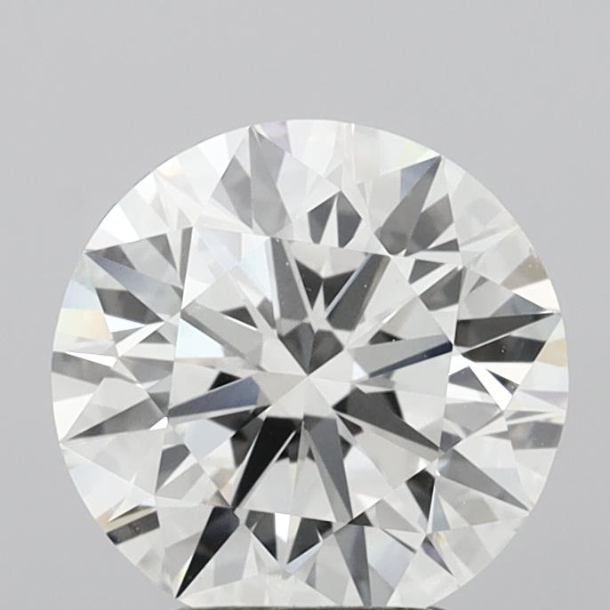3.10 Carat Round Shaped, Ideal Cut, G Color, VVS2 Clarity, IGI Certified Lab Grown Diamond