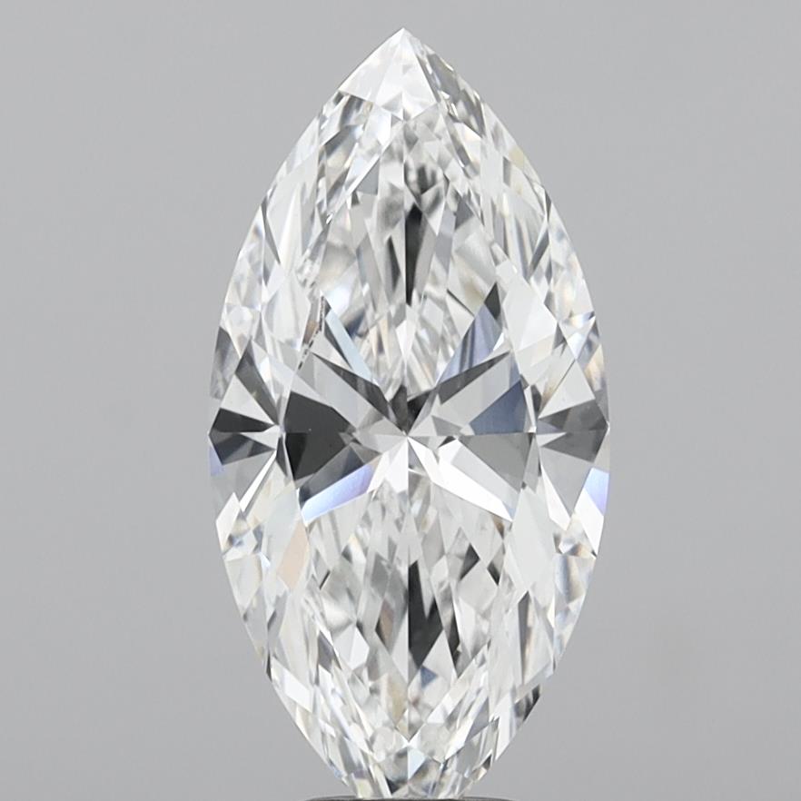 5.02 Carat Marquise Shaped, Excellent Cut, E Color, VS1 Clarity, IGI Certified Lab Grown Diamond