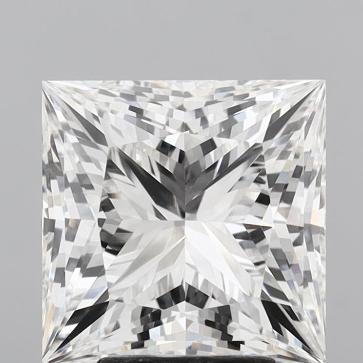 5.06 Carat Princess Shaped, Very Good Cut, E Color, VVS2 Clarity, IGI Certified Lab Grown Diamond