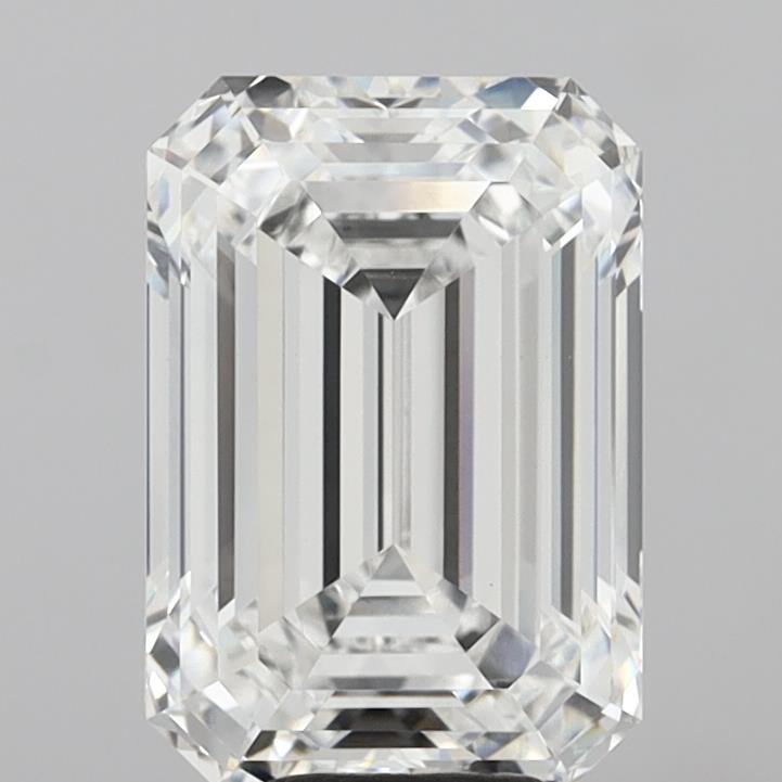8.07 Carat Emerald Shaped, Excellent Cut, E Color, VVS2 Clarity, IGI Certified Lab Grown Diamond