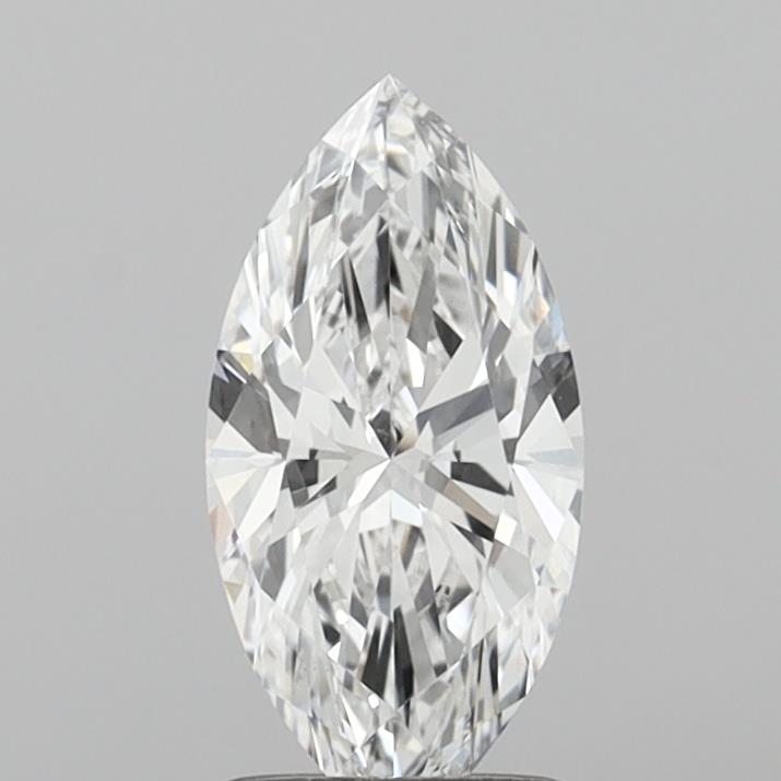 1.28 Carat Marquise Shaped, Ideal Cut, D Color, VVS2 Clarity, IGI Certified Lab Grown Diamond