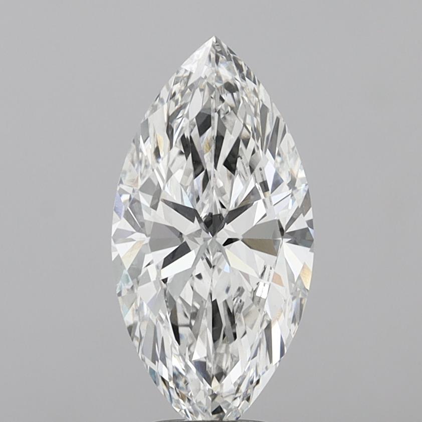 4.01 Carat Marquise Shaped, Excellent Cut, F Color, VVS2 Clarity, IGI Certified Lab Grown Diamond