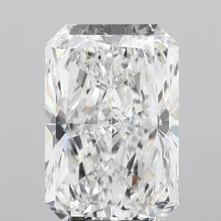 5.01 Carat Radiant Shaped, Ideal Cut, D Color, VVS2 Clarity, IGI Certified Lab Grown Diamond