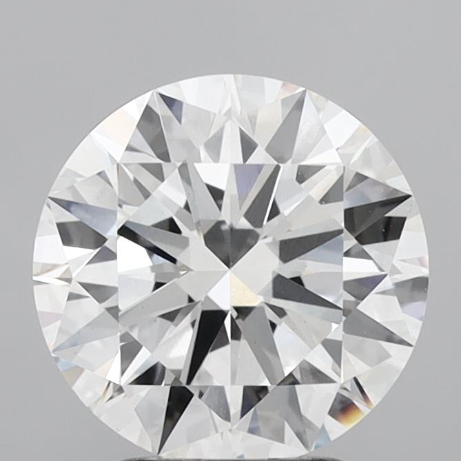 3.03 Carat Round Shaped, Excellent Cut, E Color, VVS2 Clarity, IGI Certified Lab Grown Diamond