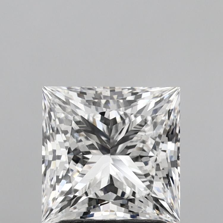 2.51 Carat Princess Shaped, Ideal Cut, D Color, VVS2 Clarity, IGI Certified Lab Grown Diamond