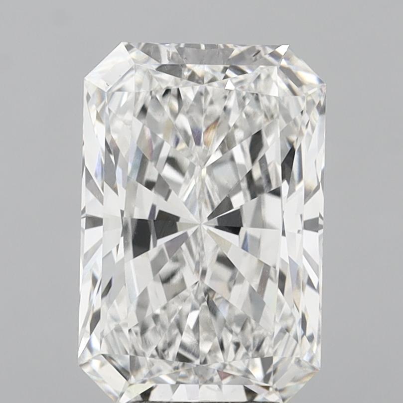 7.10 Carat Radiant Shaped, Ideal Cut, F Color, VVS2 Clarity, IGI Certified Lab Grown Diamond