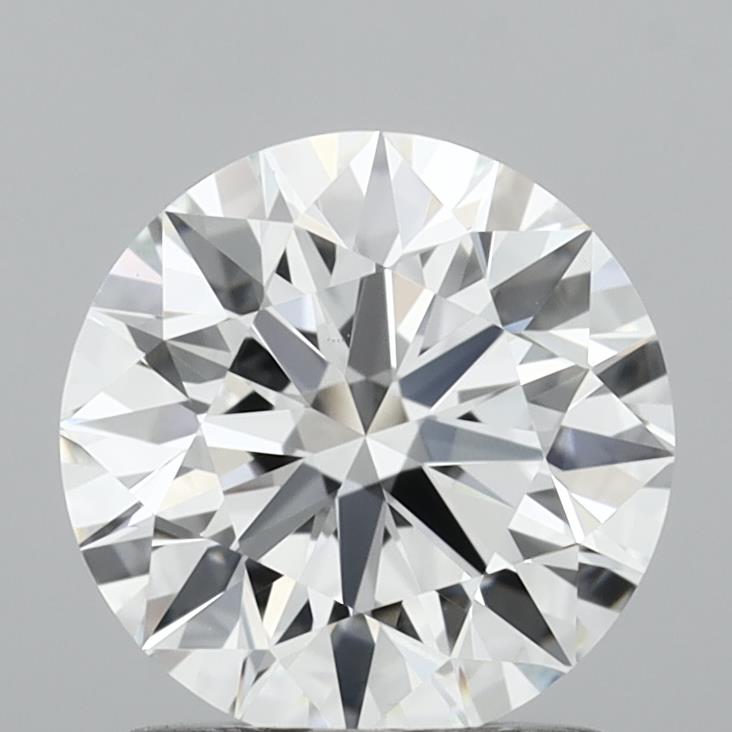1.34 Carat Round Shaped, Excellent Cut, E Color, VS1 Clarity, IGI Certified Lab Grown Diamond