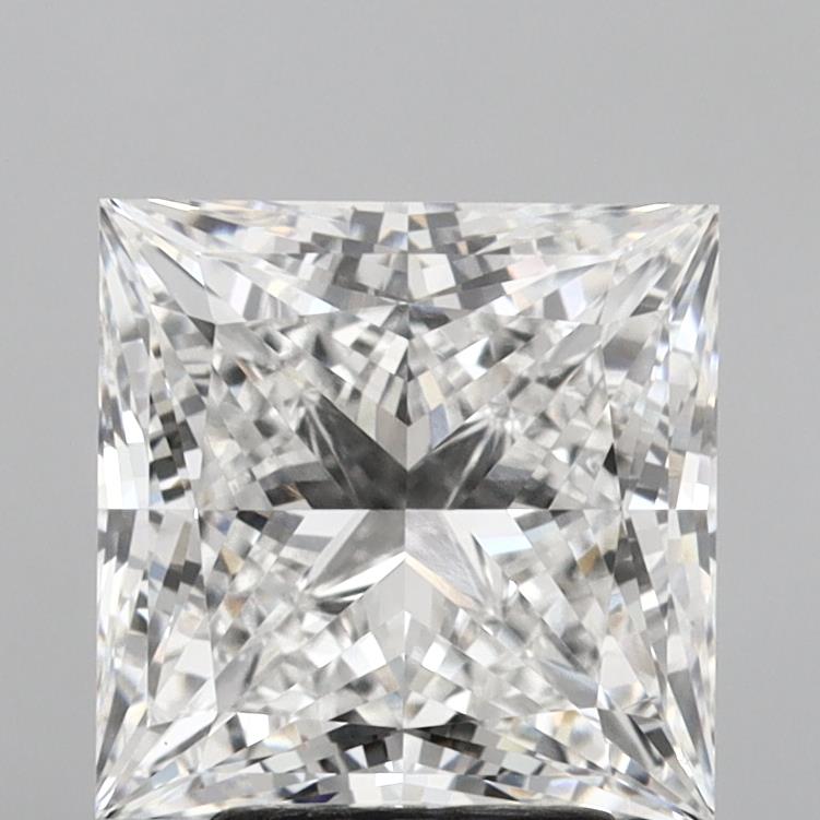4.51 Carat Princess Shaped, Ideal Cut, E Color, VVS2 Clarity, IGI Certified Lab Grown Diamond