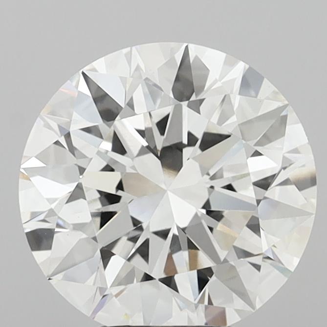 5.03 Carat Round Shaped, Excellent Cut, F Color, VS1 Clarity, IGI Certified Lab Grown Diamond