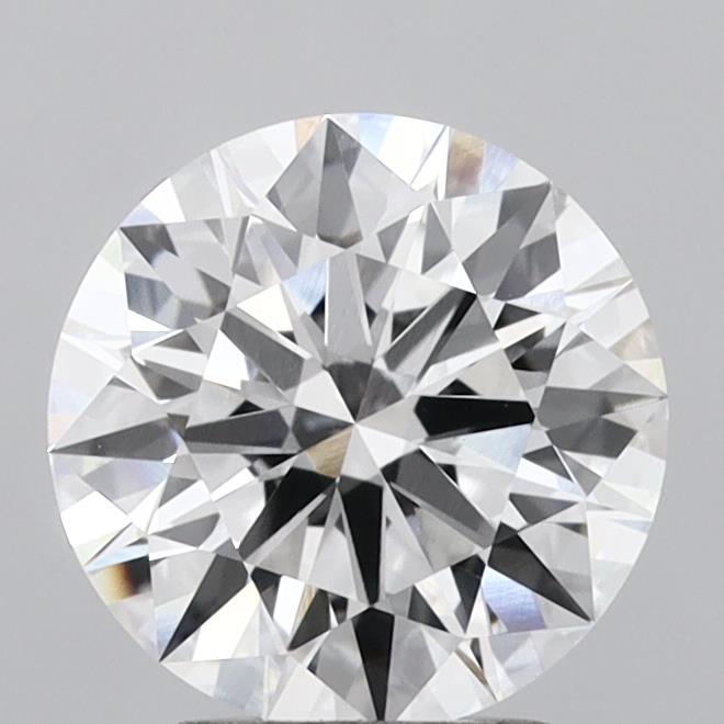 2.60 Carat Round Shaped, Ideal Cut, D Color, VVS2 Clarity, IGI Certified Lab Grown Diamond