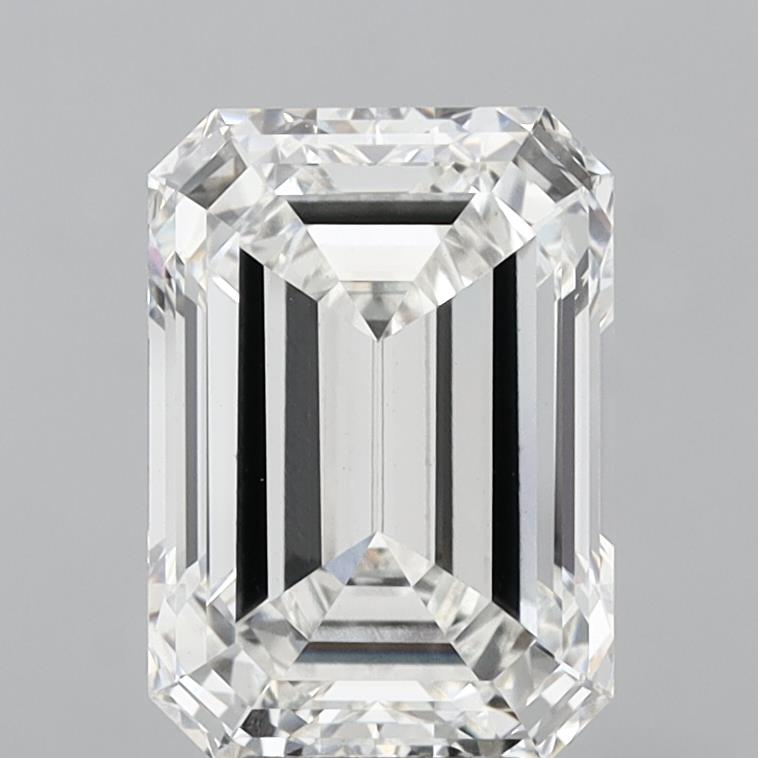 8.07 Carat Emerald Shaped, Ideal Cut, E Color, VVS2 Clarity, IGI Certified Lab Grown Diamond