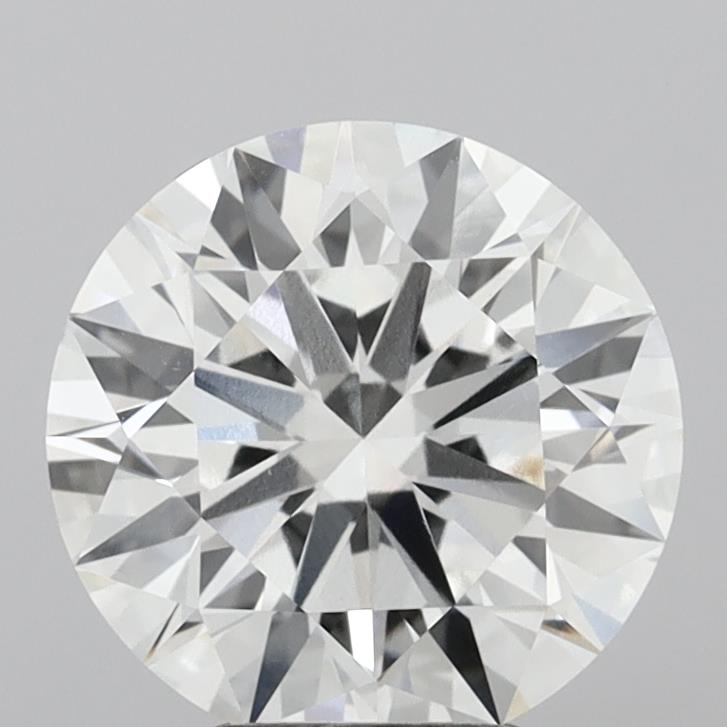 4.08 Carat Round Shaped, Ideal Cut, G Color, VVS2 Clarity, IGI Certified Lab Grown Diamond