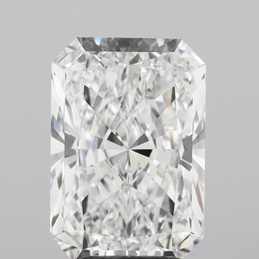 4.04 Carat Radiant Shaped, Ideal Cut, E Color, VVS2 Clarity, IGI Certified Lab Grown Diamond
