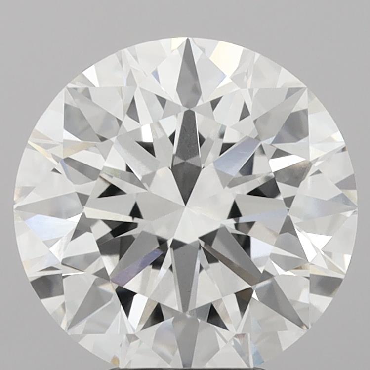 5.29 Carat Round Shaped, Ideal Cut, E Color, VVS2 Clarity, IGI Certified Lab Grown Diamond