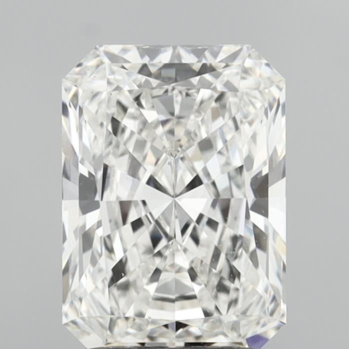 2.09 Carat Radiant Shaped, Ideal Cut, F Color, VS1 Clarity, IGI Certified Lab Grown Diamond