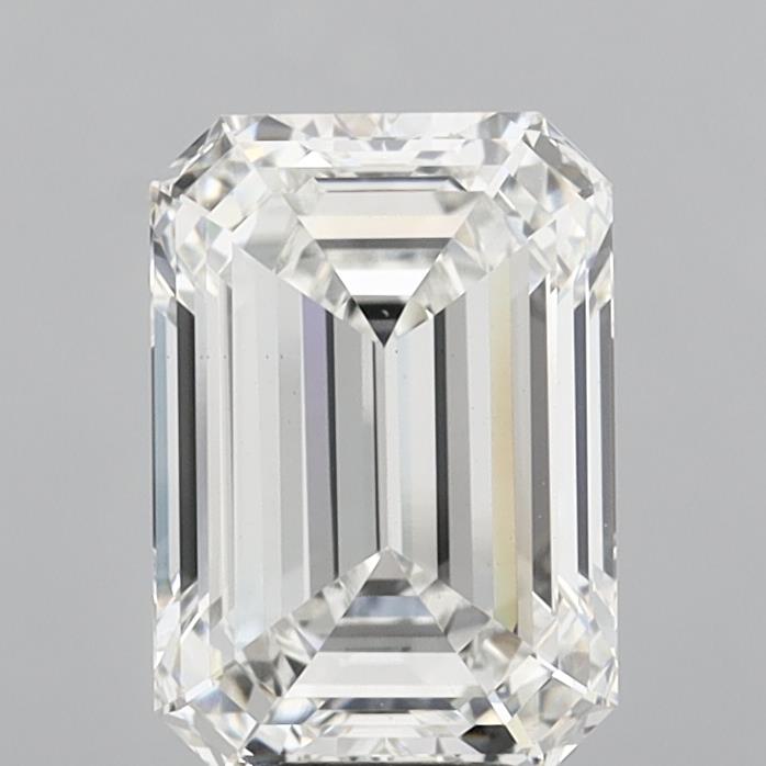 6.10 Carat Emerald Shaped, Ideal Cut, F Color, VS1 Clarity, IGI Certified Lab Grown Diamond